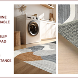 Ultra Soft Area Rug, Non Slip, Stain Resistant, Washable Area Rugs for Living Room, Bedroom, Contemporary Soft Tiled Pattern(Gray)