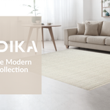 Ultra Soft Area Rug, Non Slip, Stain Resistant, Washable Area Rugs for Living Room, Bedroom, Sophisticated Subtle Ogee Style(Beige)