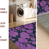 Ultra Soft Area Rug, Non Slip, Stain Resistant, Washable Area Rugs for Living Room, Bedroom, Sophisticated Abstract Color Palette(Purple)