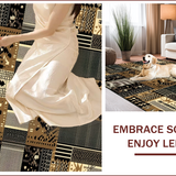 Ultra Soft Area Rug, Non Slip, Stain Resistant, Washable Area Rugs for Living Room, Bedroom, Brown Vintage Cow Print Living Room(Brown)