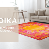 Vibrant Abstract Sunburst Aesthetic(Pink)