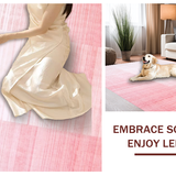 Ultra Soft Area Rug, Non Slip, Stain Resistant, Washable Area Rugs for Living Room, Bedroom, Sleek Modern Gradient Visuals(Pink)