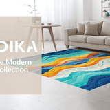 Dynamic Woven Circular Motif(Blue)