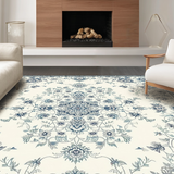 Ultra Soft Area Rug, Non Slip, Stain Resistant, Washable Area Rugs for Living Room, Bedroom, Elegant Soft Ivory and Gray Palette(Beige)