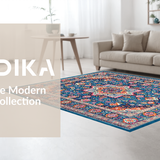 Eclectic Vintage Medallion Motif(Blue)