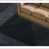 Ultra Soft Area Rug, Non Slip, Stain Resistant, Washable Area Rugs for Living Room, Bedroom, Chic Black Geometric Kids Playroom Car Rug(Black)