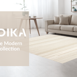 Ultra Soft Area Rug, Non Slip, Stain Resistant, Washable Area Rugs for Living Room, Bedroom, Sleek Earthy Geometric Arrangement(Beige)