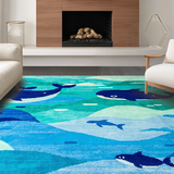 Blue Graphic Fantasy Scene(Blue)