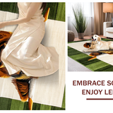 Ultra Soft Area Rug, Non Slip, Stain Resistant, Washable Area Rugs for Living Room, Bedroom, Vibrant St. Patrick's Day Motif(Brown)