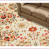 Ultra Soft Area Rug, Non Slip, Stain Resistant, Washable Area Rugs for Living Room, Bedroom, Distressed Light Brown Tribal Living Room Rug(Beige)