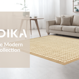 Ultra Soft Area Rug, Non Slip, Stain Resistant, Washable Area Rugs for Living Room, Bedroom, Rustic Warm Beige Decorative Pattern(Beige)