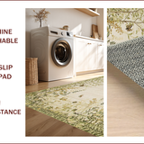 Ultra Soft Area Rug, Non Slip, Stain Resistant, Washable Area Rugs for Living Room, Bedroom, Nature-Inspired Modern Aesthetic Harmony(Beige)