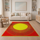 Radiant Sunburst Geometric Multi-color and Patterns Area Rug