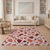 Vibrant Terrazzo Pebble Multi-Color Area Rug
