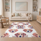 Rainbow Pets Kids Cartoon Area Rug