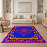 Royal Blue Persian Medallion Rug