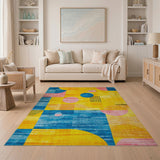 Vibrant Geometric Multi-Color No. 17 Area Rug