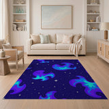 Starry Nebula Swirl Area Rug