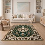 Emerald Persian Medallion Area Rug