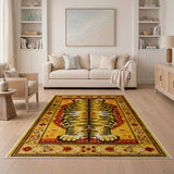 Majestic Tiger Tribal Area Rug