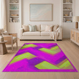 Sparkling Zigzag Geometric Area Rug