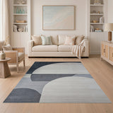 Geometric Modern Grey Modern Grey Abstract Geometric Area Rug