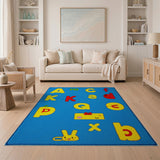 Playful Alphabet Kids Area Rug
