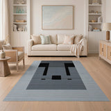 Bold Black and White Bold Black White Geometric Area Rug