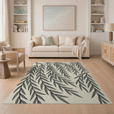 Ethereal Grey Weeping Willow Branch Rug
