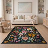 Vibrant Multi-Color Floral Area Rug