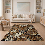 Leopard Pride Brown Area Rug