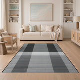 Bold Striped Black and White Bold Black White Striped Area Rug