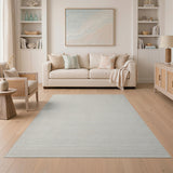 Neutral Grid Woven Area Rug