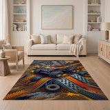 ODIKA Monster Truck Racing Washable Area Rug, Non-Slip Kids Play Mat