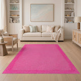 Hot Pink Geometric Dot Area Rug