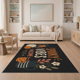 Spooky Vibes Halloween Welcome Area Rug