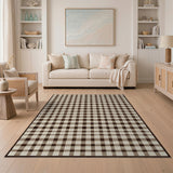 Brown Tan Buffalo Plaid Area Rug
