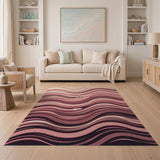Tribal Serpent Wave Area Rug