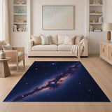 Multi-color and Patterns Cosmic Nebula Fractal Area Rug