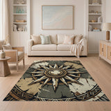 Tribal Sunburst Heritage Area Rug