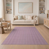 Pink Black Diamond Grid Area Rug
