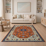 Persian Red Medallion Area Rug