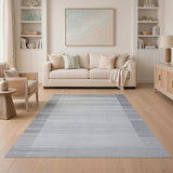 Geometric Modern Grey Modern Grey Striped Area Rug