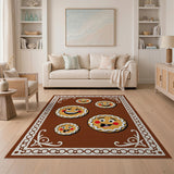 Whimsical Gingerbread Men Cartoon Area Rug