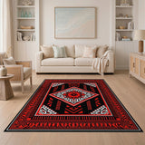 Red Heritage Tribal Bold Red Heritage Tribal Area Rug