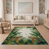 Jungle Tiger Family Area Rug