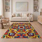 Vibrant Multi-Color Persian Motif Area Rug