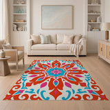 Vibrant Persian Medallion Multi-Color Area Rug