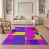 Vibrant Geometric Multi-Color No. 24 Area Rug