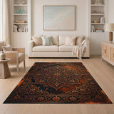 Antique Gold Mandala Persian Rug